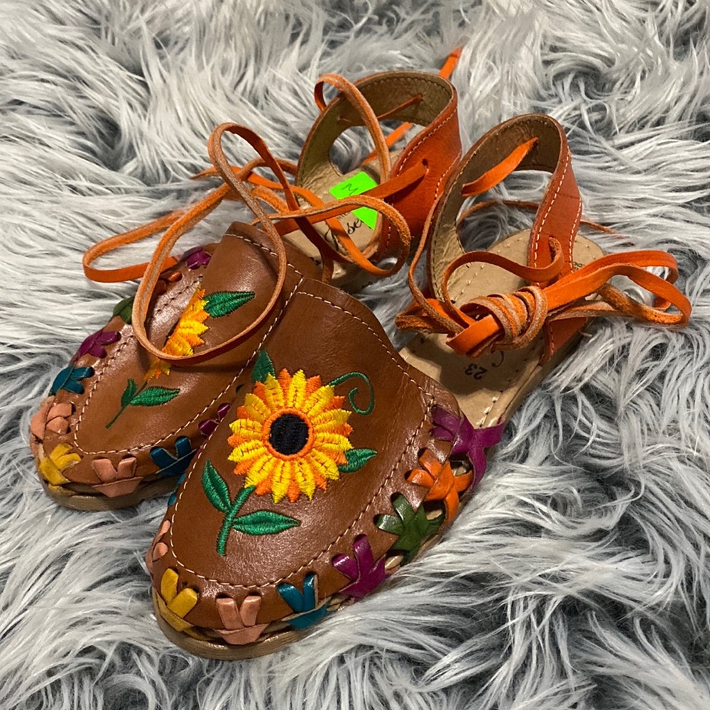 Sunflower Mexican huaraches